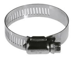 Abrazadera sinfin de acero inoxidable de 2-9/16" a 3-1/2"