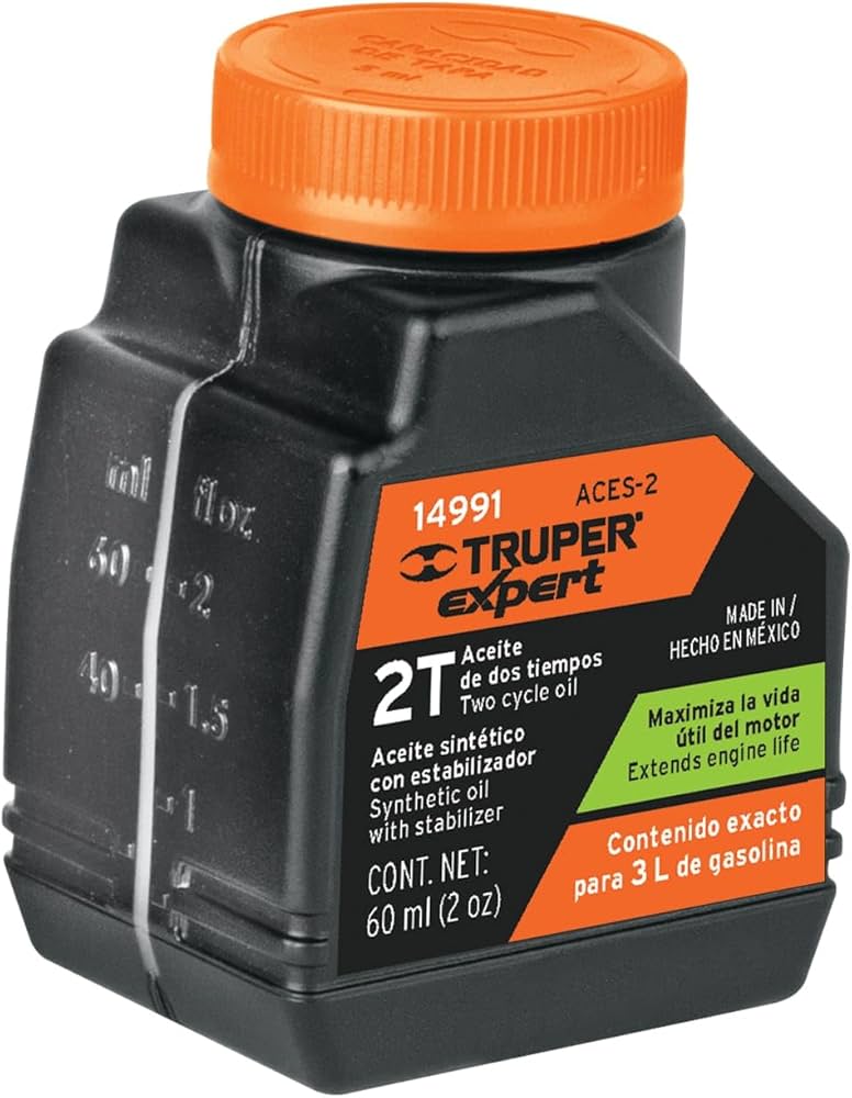 Aceite para motor de dos tiempos, 2 oz