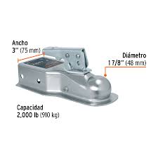 ACOPLADORES DE BOLA PARA REMOLQUES, CAPACIDAD DE CARGA 2000LBS (910 KG)  44443  FIERO