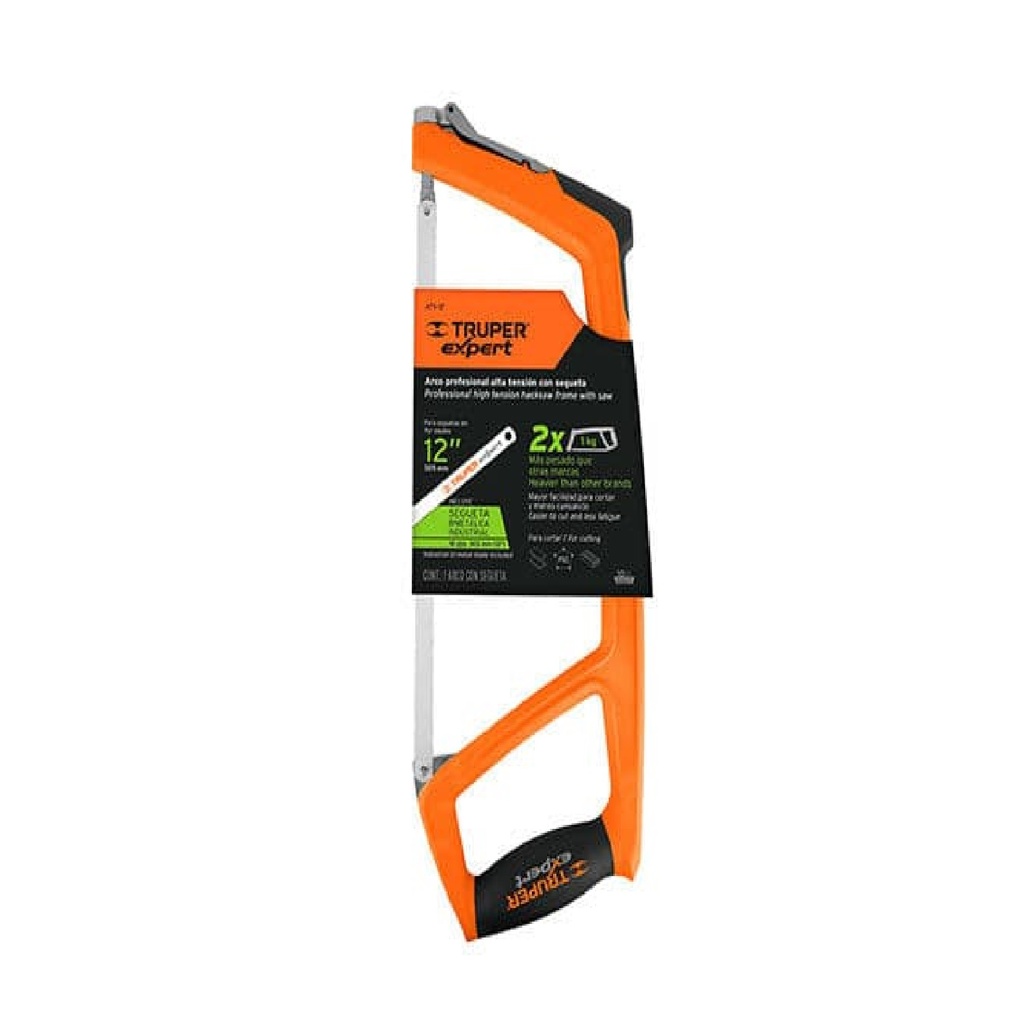 Arco de segueta ergonómico alta tensión 12"