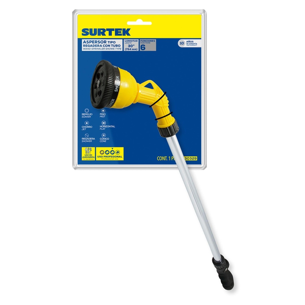 Aspersor de regadera tubo 30"