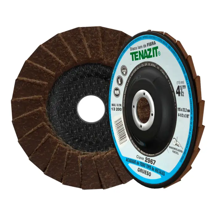 DISCO LAMINADO DE FIBRA MARRON GRANO GRUESO C/RESPALDO DE FIBRA DE VIDRIO  2967  AUSTROMEX (TENAZIT)