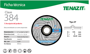 DISCO PARA PULIDO FINO DE ACERO INOX  384  AUSTROMEX (TENAZIT)