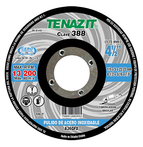 DISCO PARA PULIDO FINO DE ACERO INOXIDABLE AUSTROMEX 388  