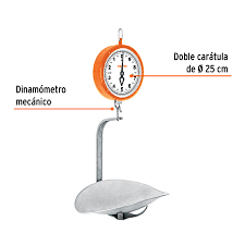 B·scula mec·nica colgante, 10 kg            17087  TRUPER 