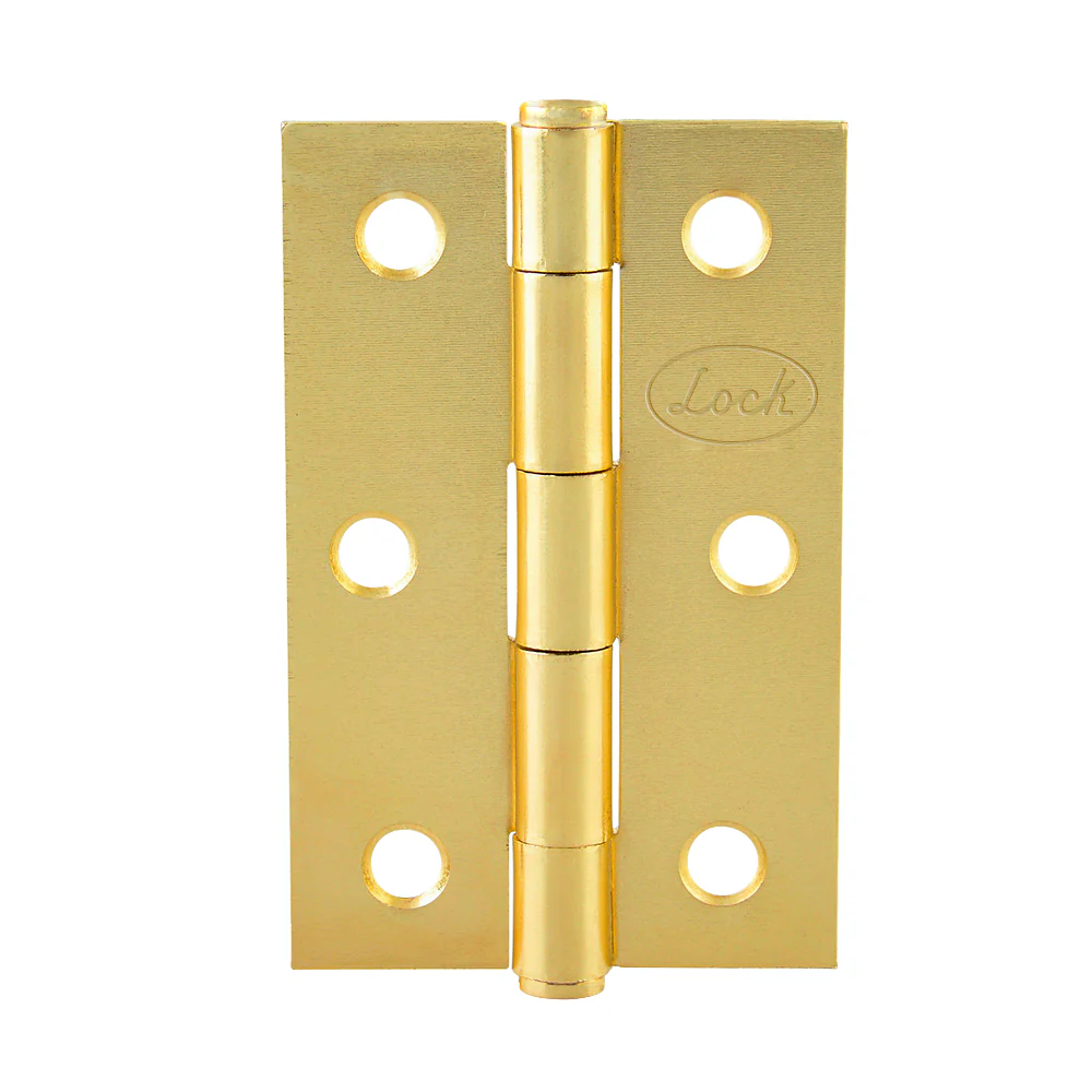 Bisagra alargada latón brillante 2"