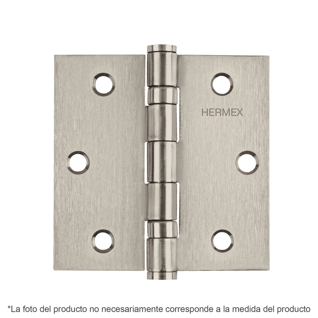 Bisagra cuadrada 2', acero inoxidable, plana