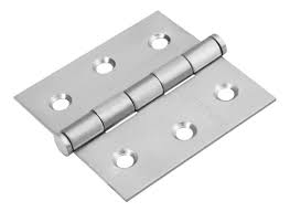 Bisagra cuadrada 3-1/2', acero inoxidable, plana