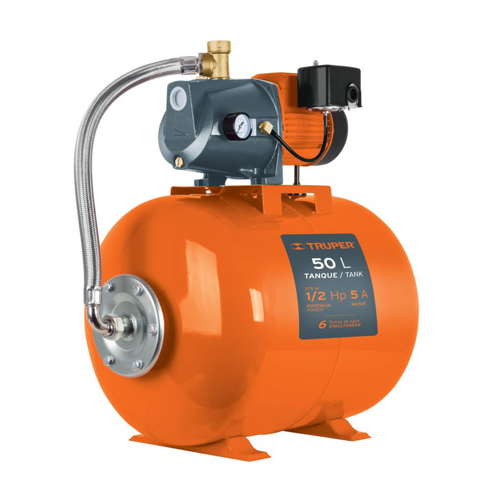 Bomba hidroneum·tica 1/2 HP, 50 litros  12254  TRUPER 