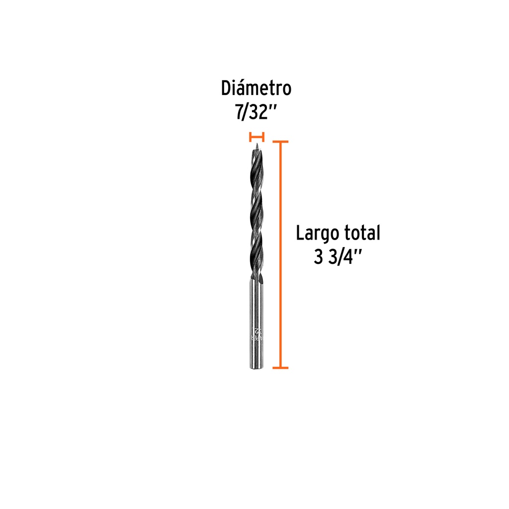 Broca para madera 7/32'