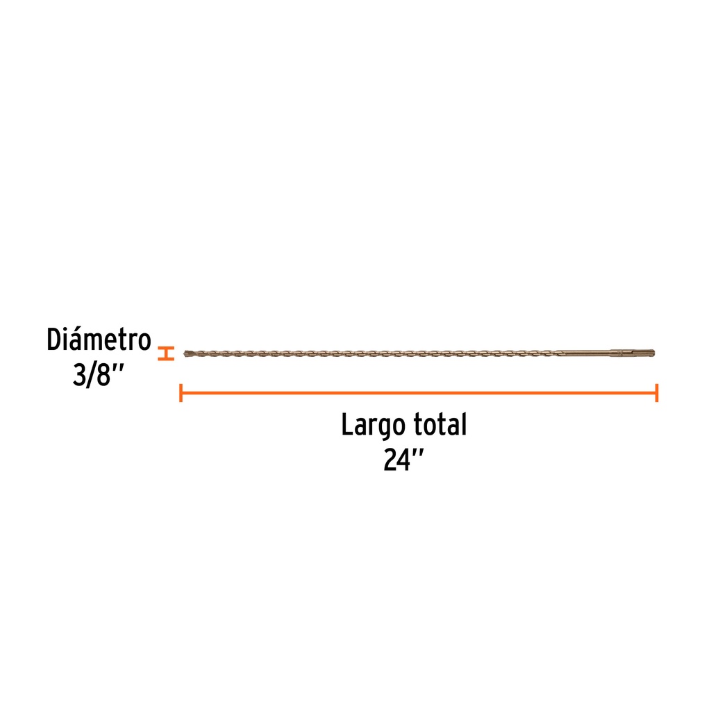 Broca SDS Plus 3/8 x 24'