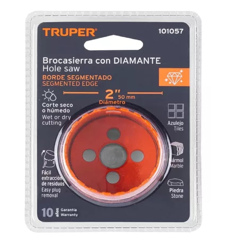 Brocasierra diamante, borde segmentado 2'