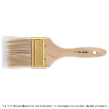 Brocha cerdas sintÈticas,mango de madera, corte recto, 1'  13342  TRUPER 