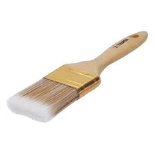 Brocha cerdas sintÈticas,mango de madera, corte recto, 2-1/2  13345  TRUPER 