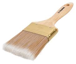 Brocha cerdas sintÈticas,mango de madera, corte recto, 3'  13346  TRUPER 