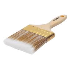 Brocha cerdas sintÈticas,mango de madera, corte recto, 4'  13347  TRUPER 