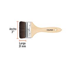 Brocha pelo de camello, mango de madera, 3'   12469  TRUPER 