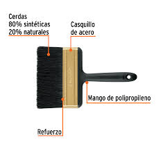Brocha, mango de pl·stico, 6', Truper Expert  17867  TRUPER 