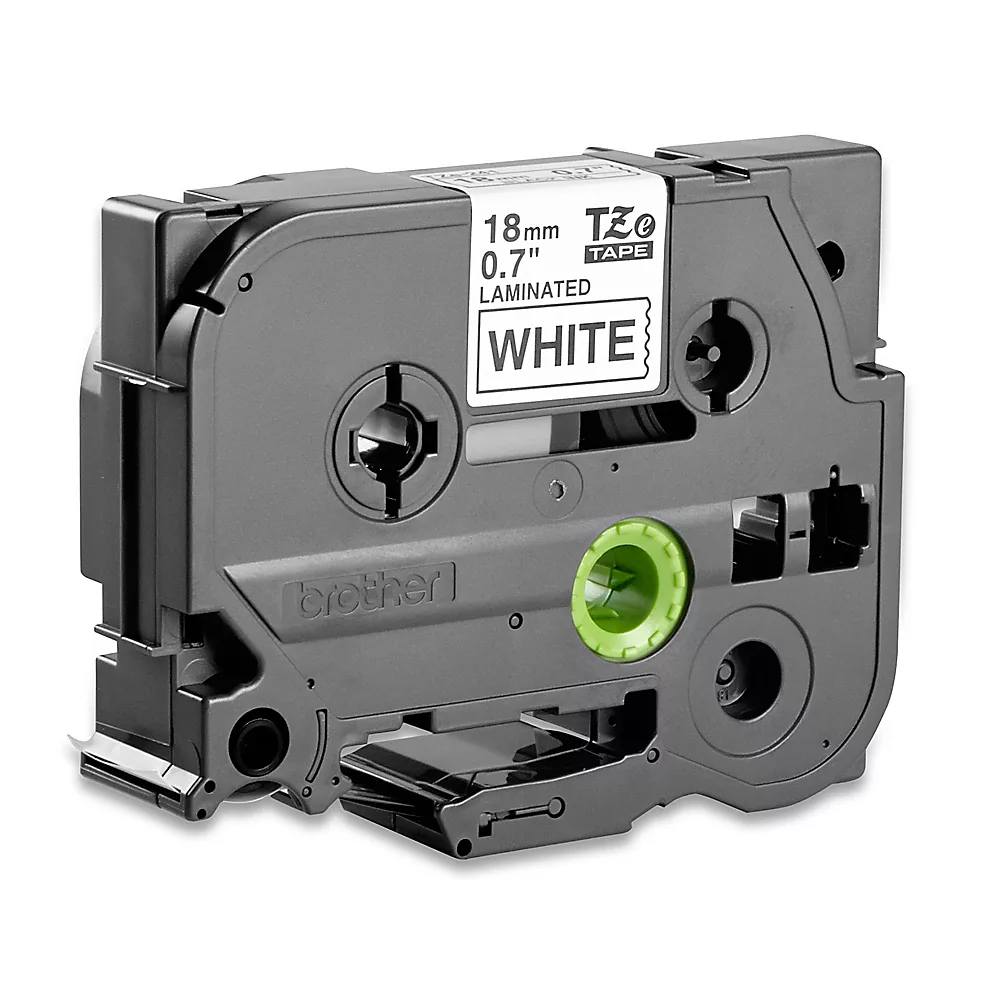 Brother&reg; P-Touch&reg, Cinta TZe - Negro sobre Blanco, 3/4
