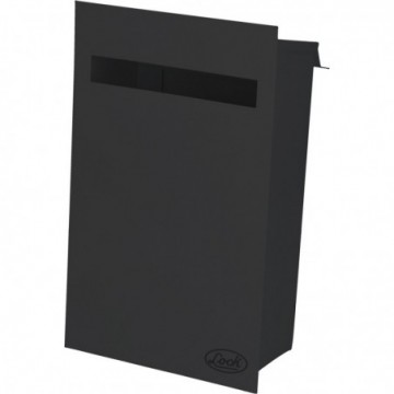 Buzón negro 21.5 x 35 x 10.5cm                    11BZ  LOCK 