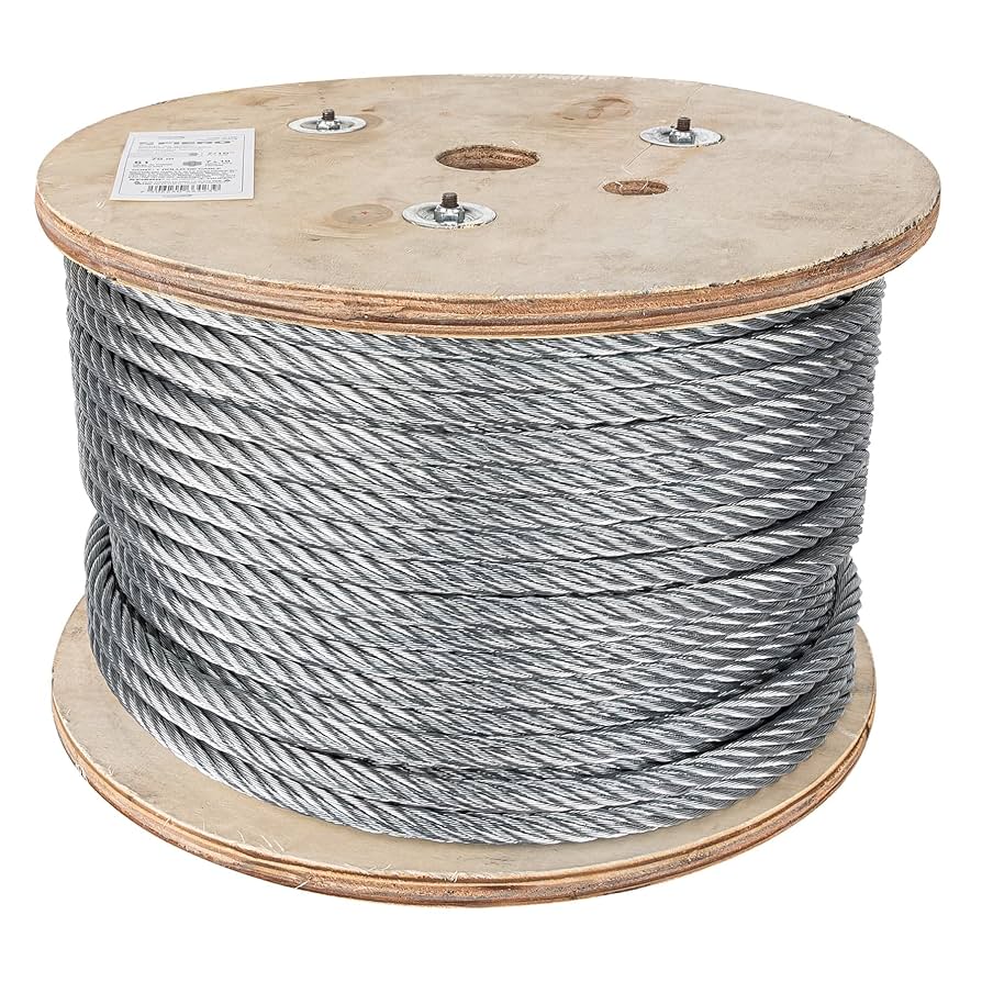 Cable flexible de acero 7/16', 7X19, 75 m                     FIERO  48818