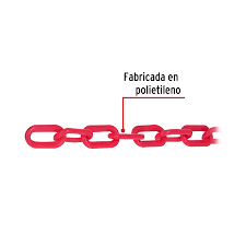 Cadena de pl·stico de 5mm, roja              44176  FIERO  