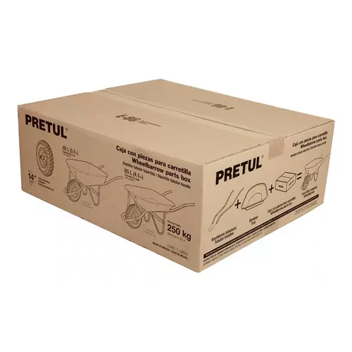 Caja c/acc y llanta imponchable 13.5' p/carretilla, Pretul