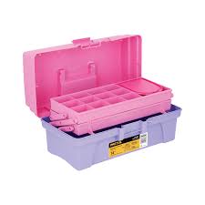 Caja cosmetiquera 14', rosa/morado, Pretul 25052  PRETUL 