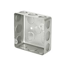 Caja de acero cuadrada 4x4', econÛmica, Volteck  45007  VOLTECK 