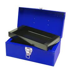 Caja metálica Azul 30 x 16 x 14.5cm