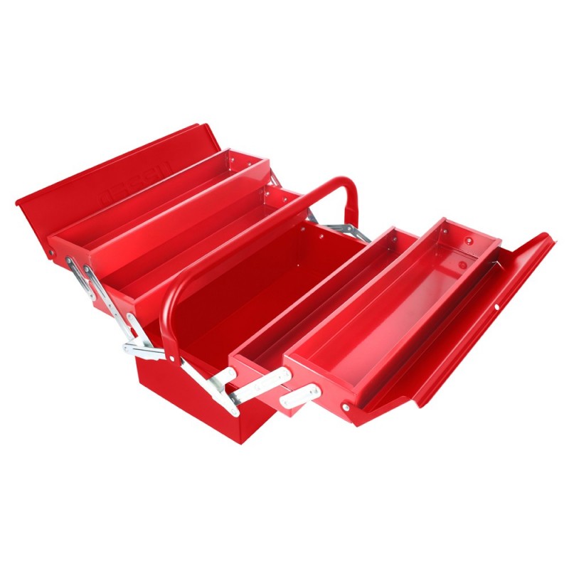 Caja portaherramientas metálica tipo acordeón 16"