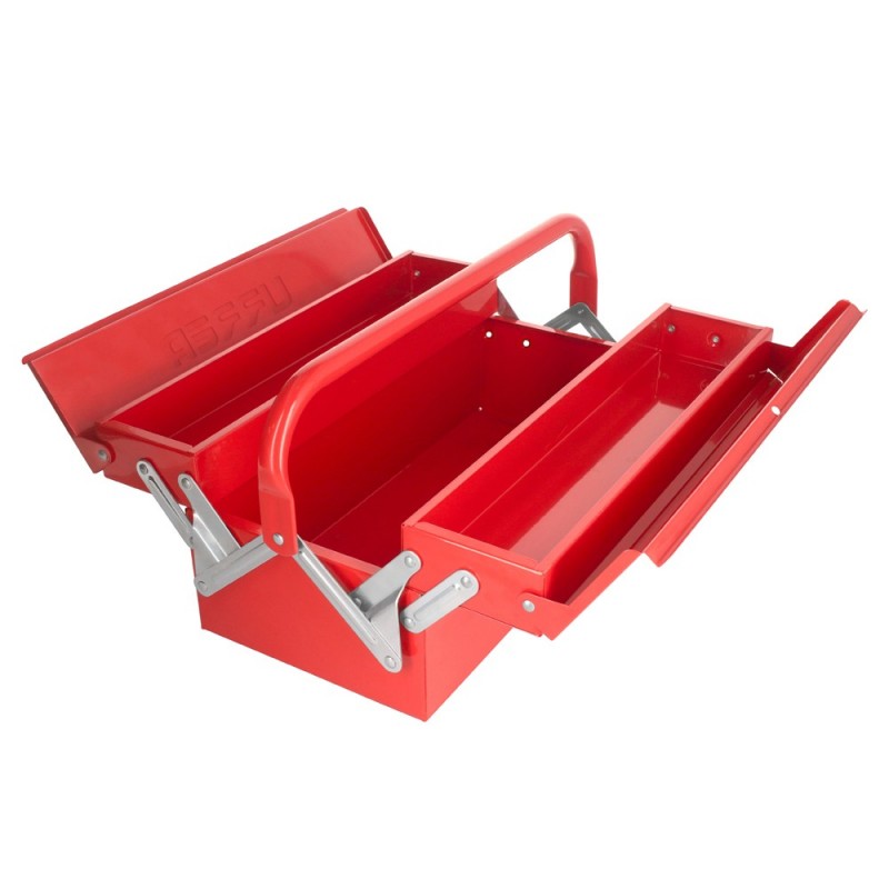 Caja portaherramientas metálica tipo acordeón 17"