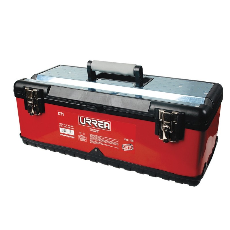 Caja portaherramientas metálica uso ligero 58 x 28 x 22cm