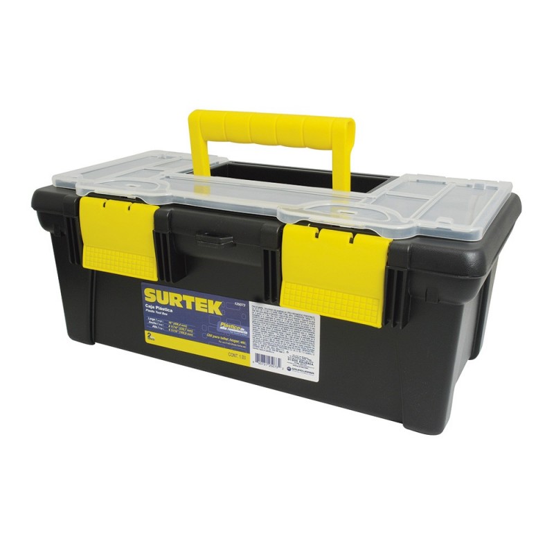 Caja portaherramientas plástica broche plásticos16-3/16"