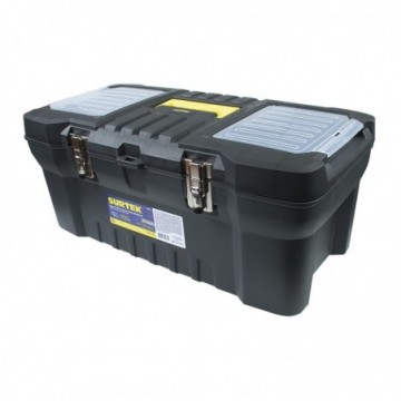 Caja portaherramientas plástica con broches metálicos 24"