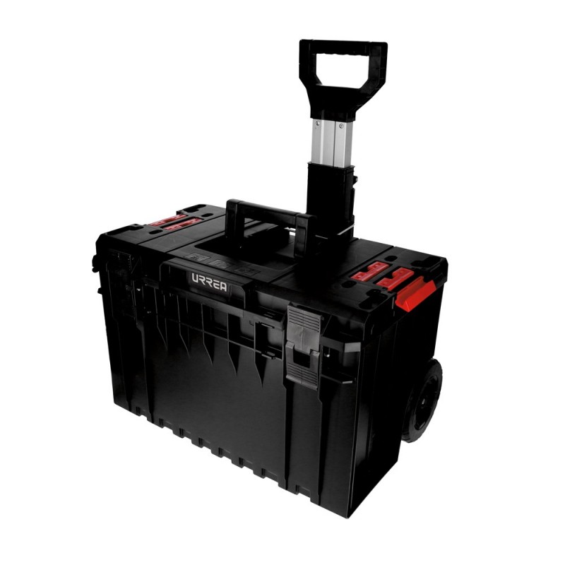 Caja portaherramientas plástica modular con ruedas 23" x 27"