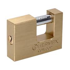 Candado antipalanca, 60mm, cuerpo de latÛn, Hermex Basic   22518  HERMEX 