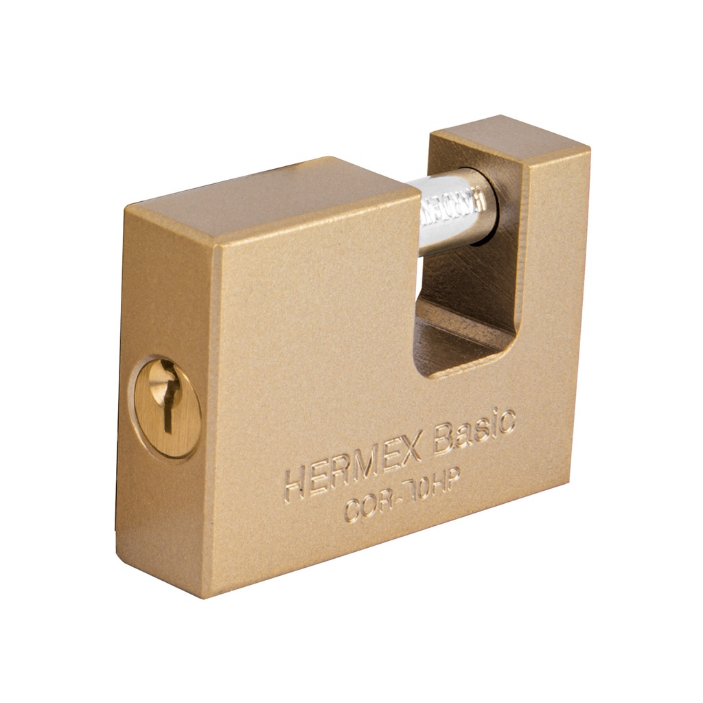 Candado antipalanca, 70mm, cuerpo de hierro, Hermex Basic   23540  HERMEX 