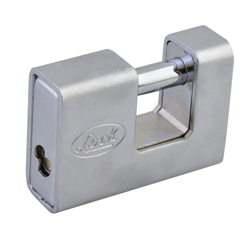 Candado de acero para cortina llave de puntos 80mm metálico             L22C80QCBB  LOCK