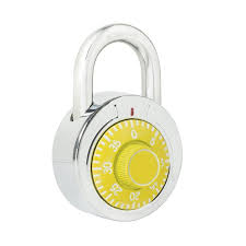 Candado de combinación disco 50mm amar   L26S50AMB  LOCK 
