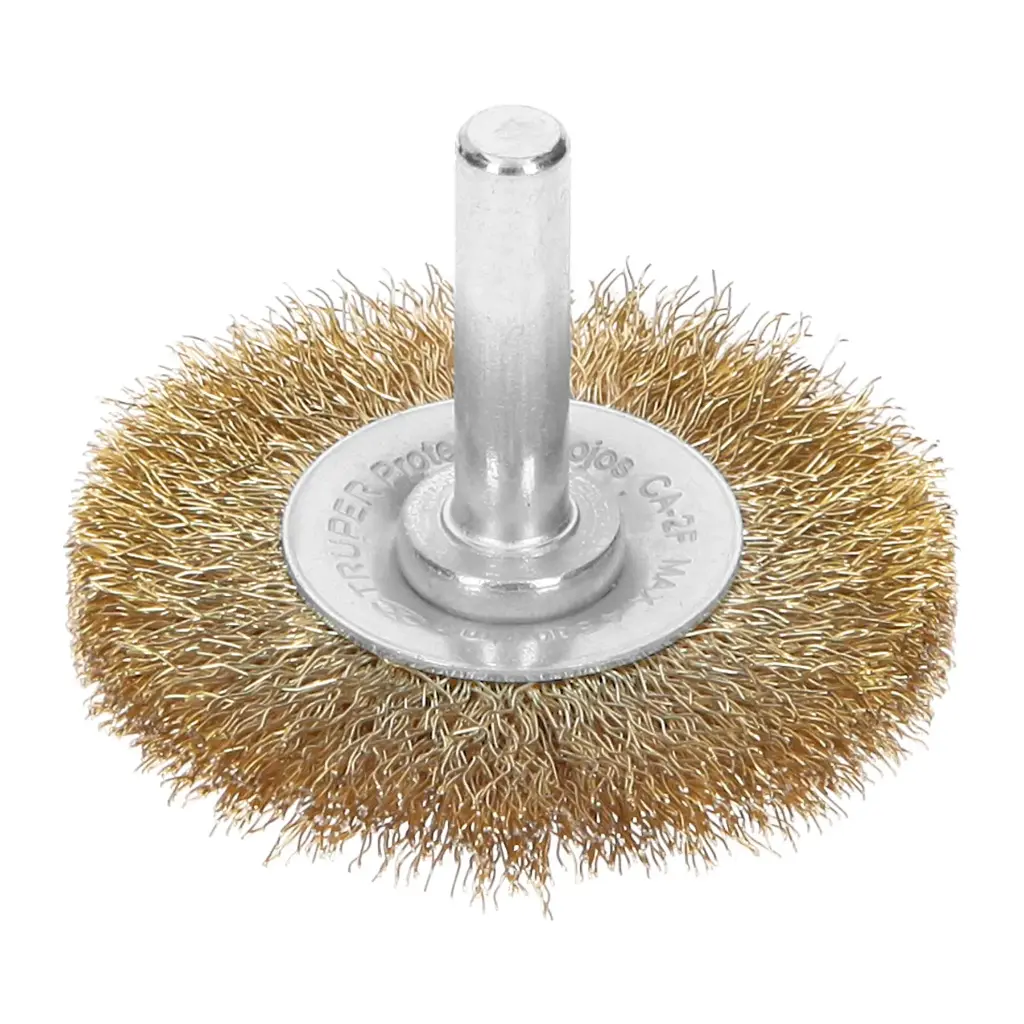 Carda circular 2', alambre fino, para taladro