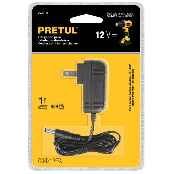 Cargador de baterÌas, iÛn litio, 12 V para taladro TALI-12P