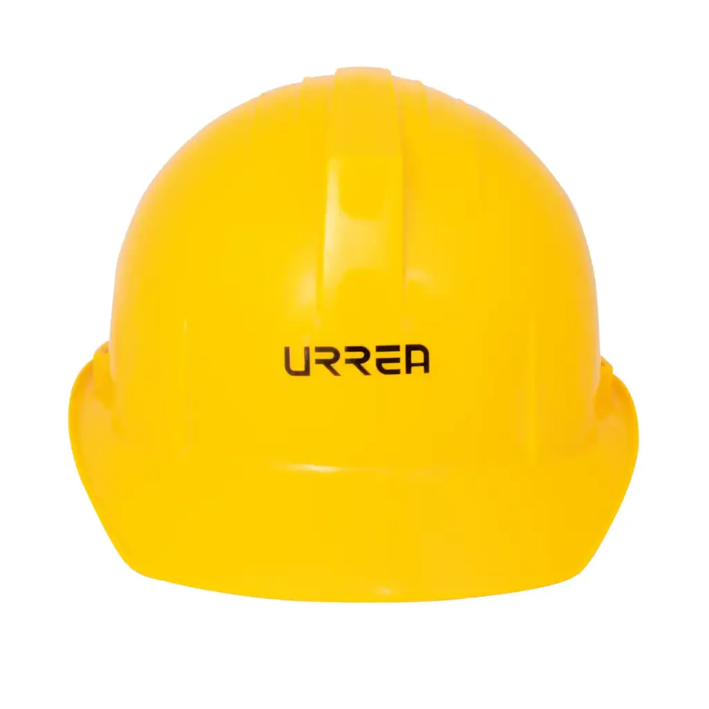 Casco de seguridad con ajuste de intervalos amarillo