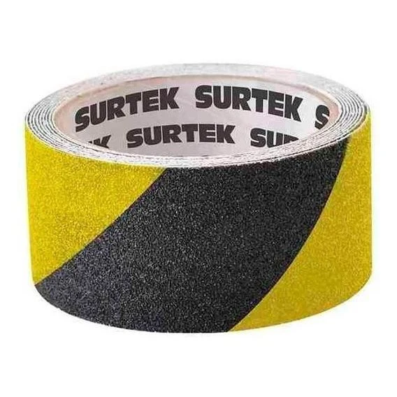 Cinta antiderrapante amarillo con negro