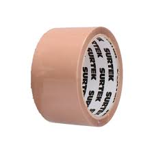Cinta canela acrílico para empaque 2" x 50m