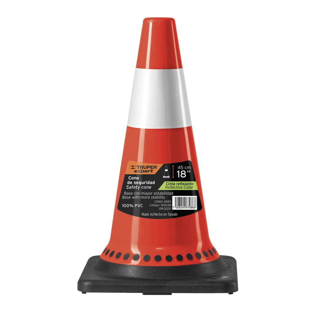 Cono de precauciÛn, 45 cm con reflejante