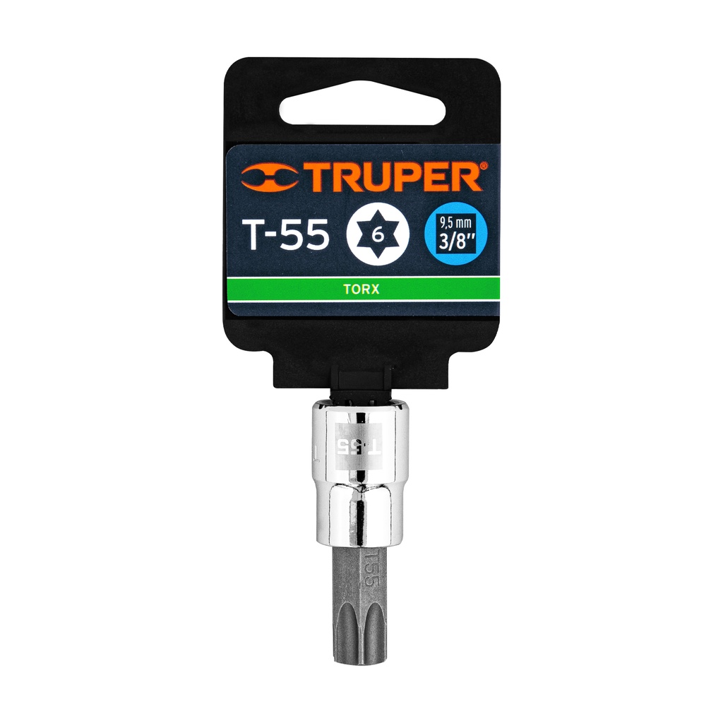 Dados punta Torx, cuadro 3/8', T-55