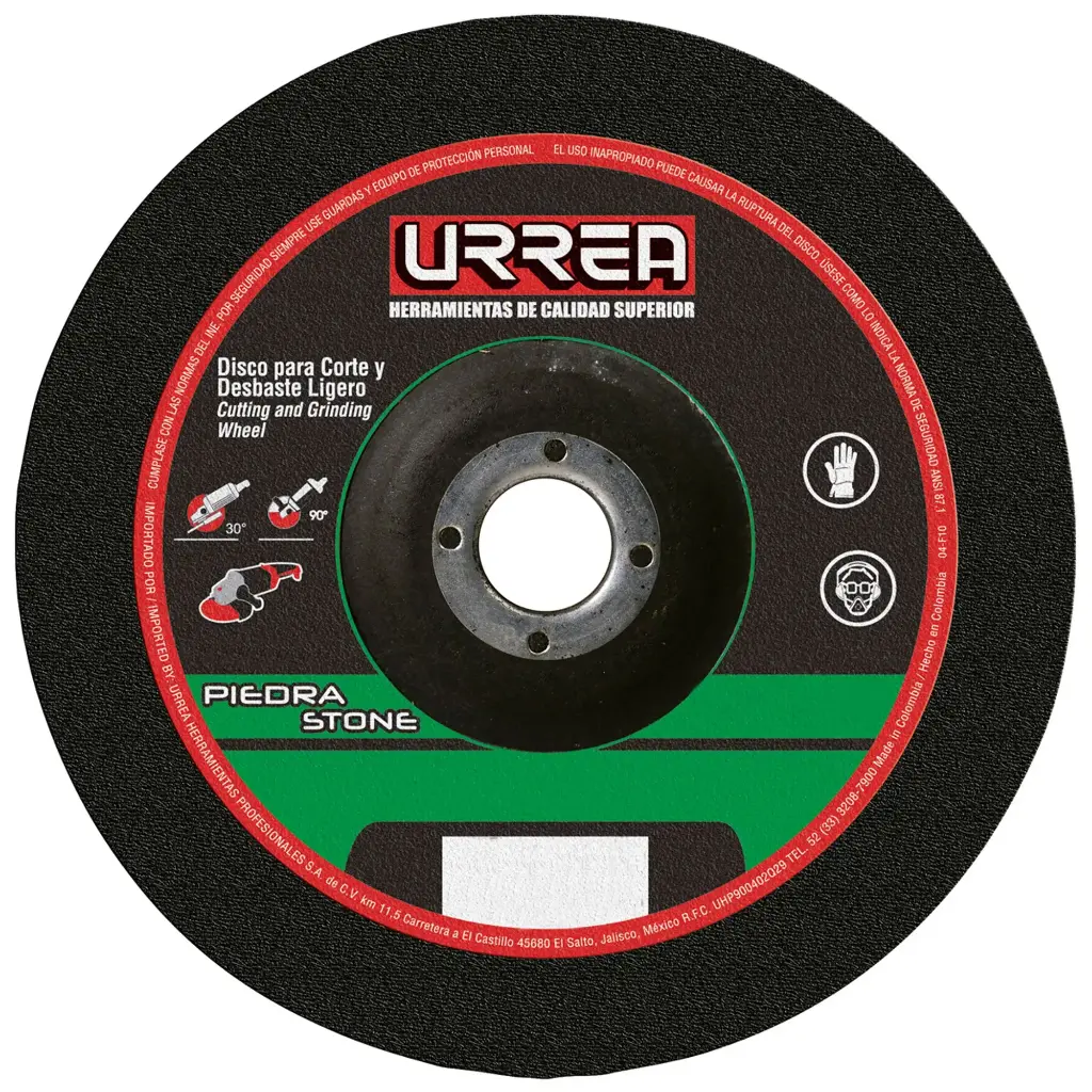 Disco abrasivo tipo 27 para piedra 9 x 1/8" uso mega pesado