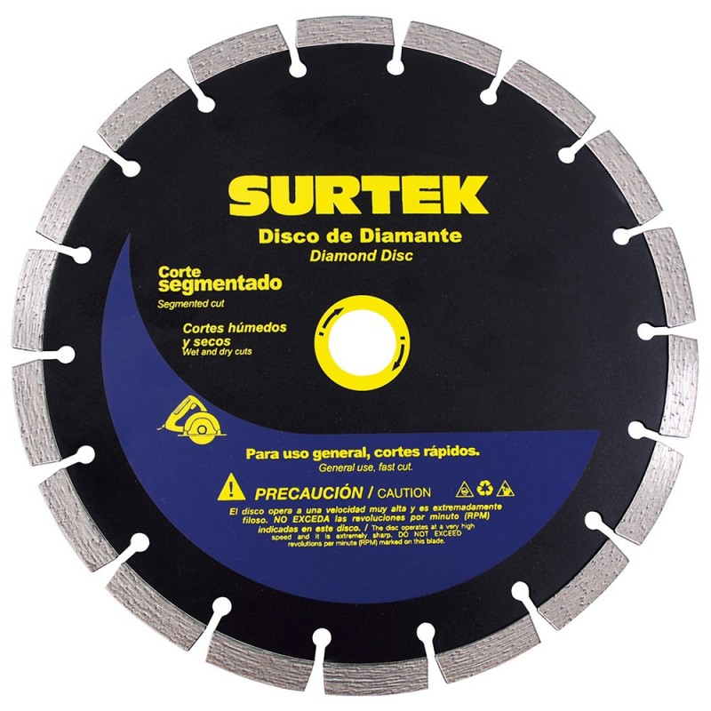 Disco de diamante corte segmentado 4 1/2"