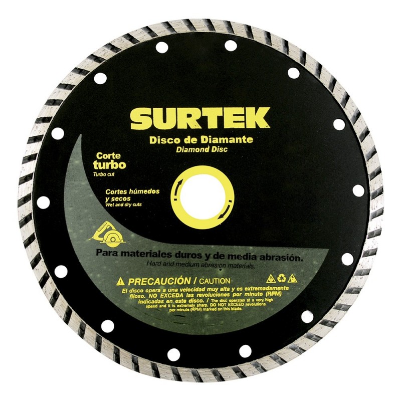 Disco de diamante corte turbo 7"